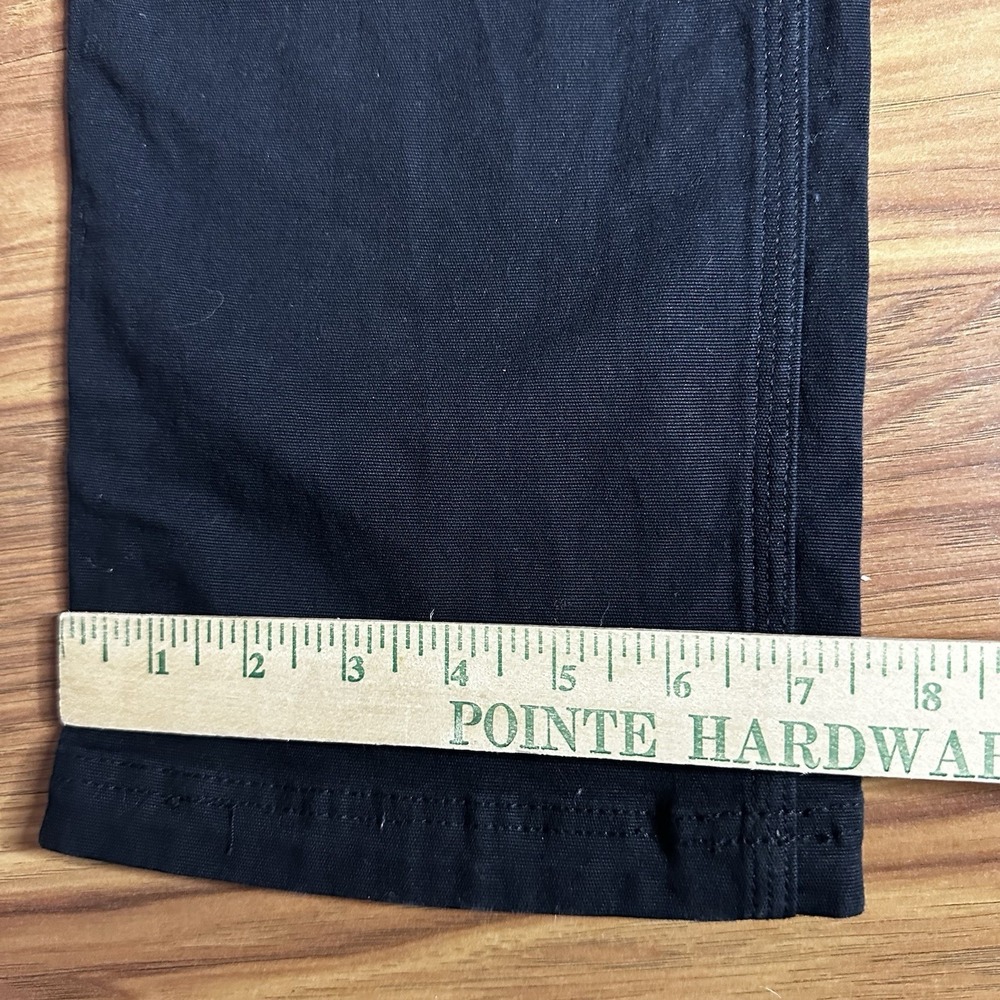 Duluth Trading Flex Fire Hose Pants Mens 32x30 Black Canvas Workwear Chino - Picture 6 of 13